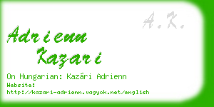 adrienn kazari business card
