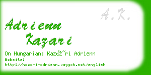 adrienn kazari business card